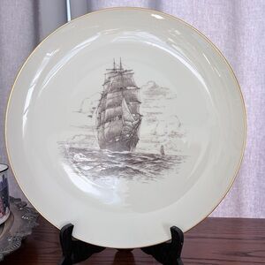 Lenox "W.R. Grace" tall ship chop plate, a collectible piece of fine bone china.